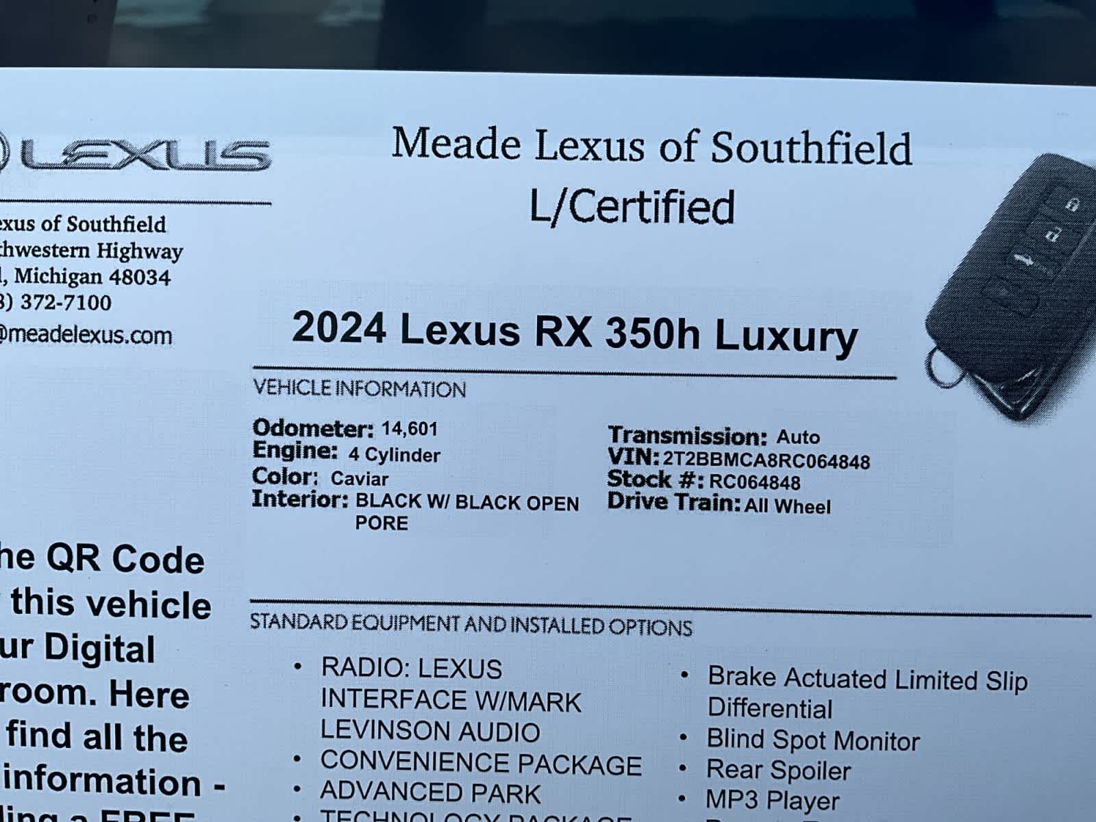 2024 Lexus RX Luxury