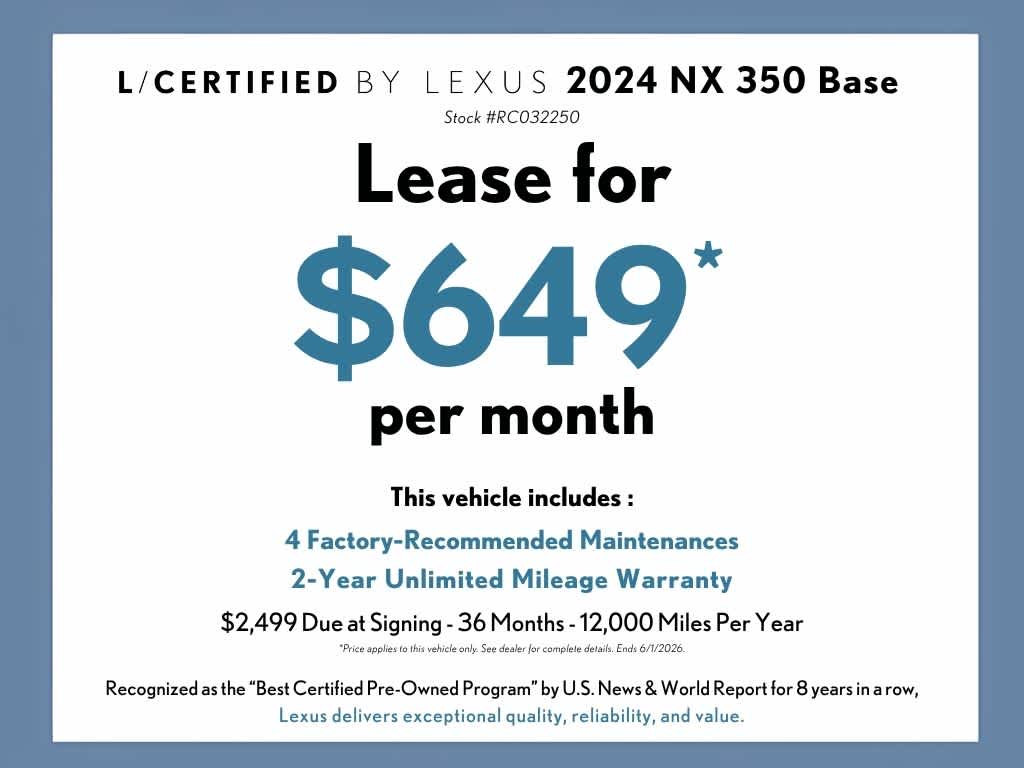 2024 Lexus NX 350 NX 350