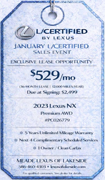 2023 Lexus NX Premium
